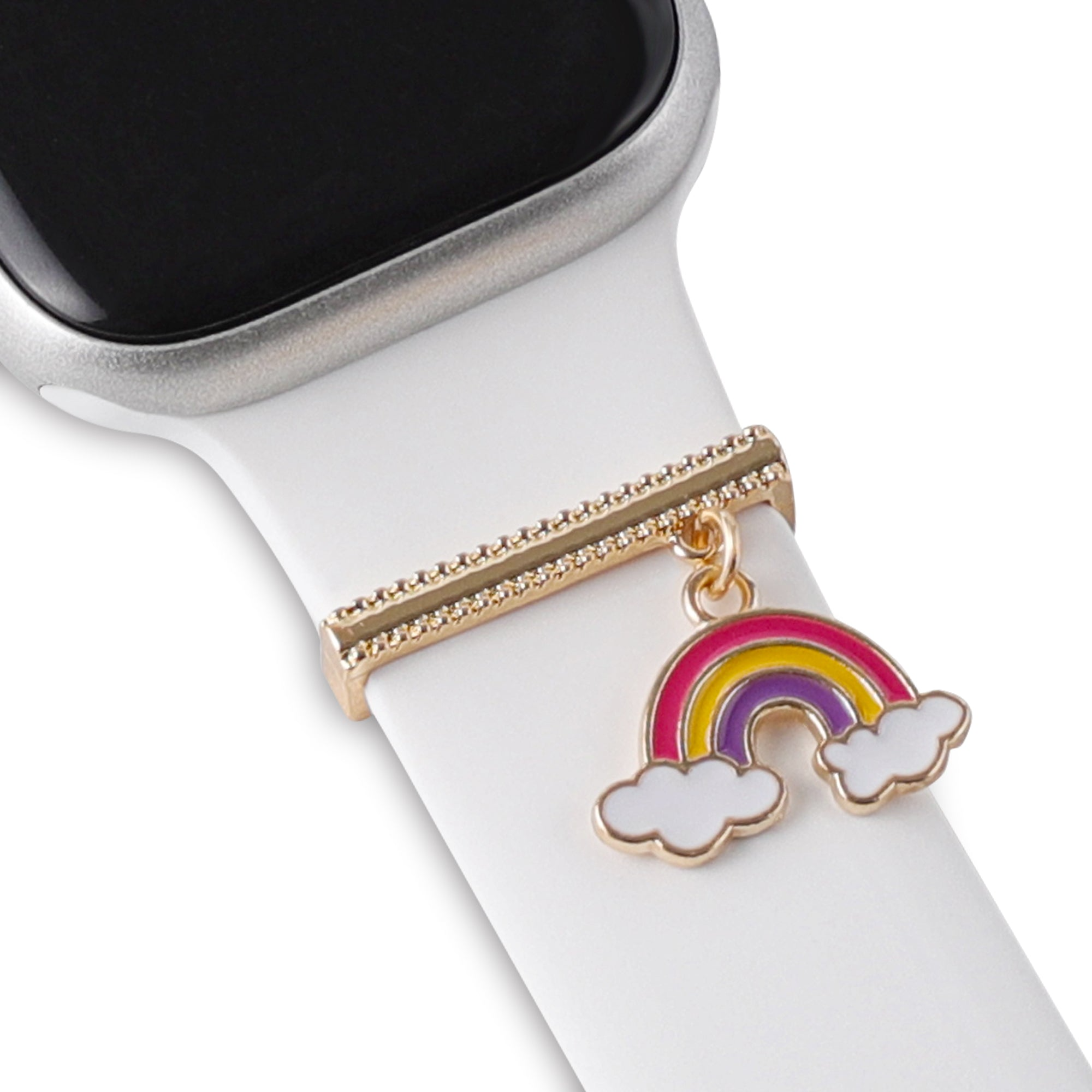 MillesTECband Apple Watch Charms "Rainbow Clouds" - Gold