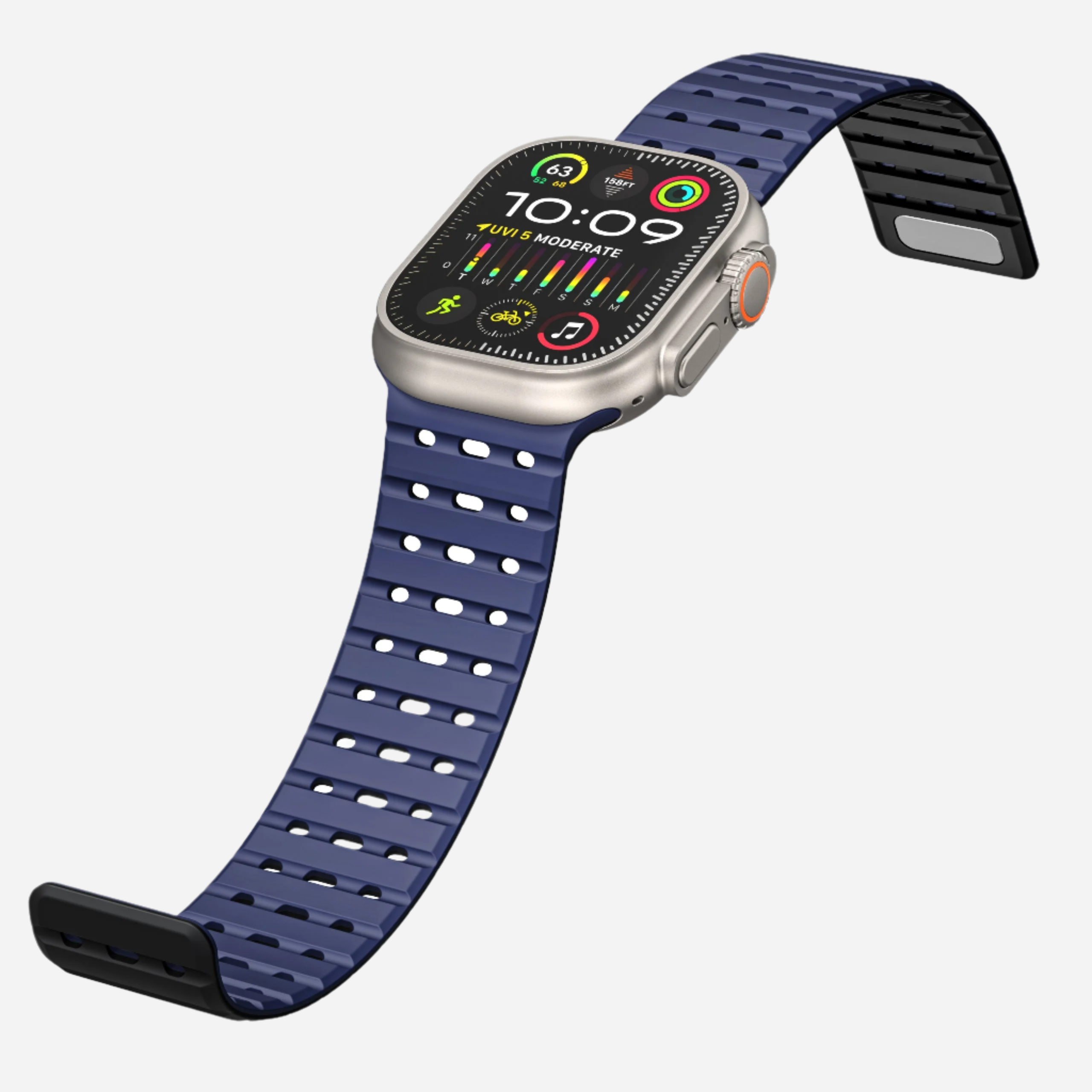 MillesTECband Apple Watch magnetisches Silikonarmband „Power“