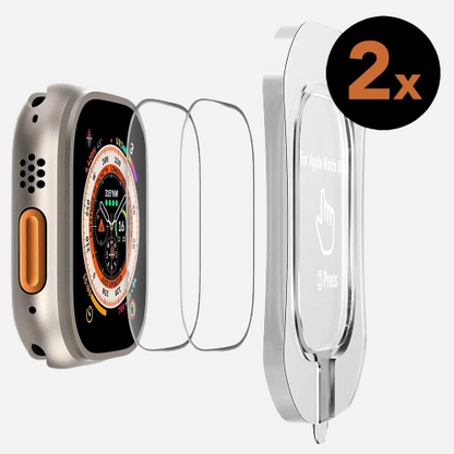 CRYSTAL CLEAR Displayschutz GLAS für Apple Watch Ultra 49 mm - 2er Set