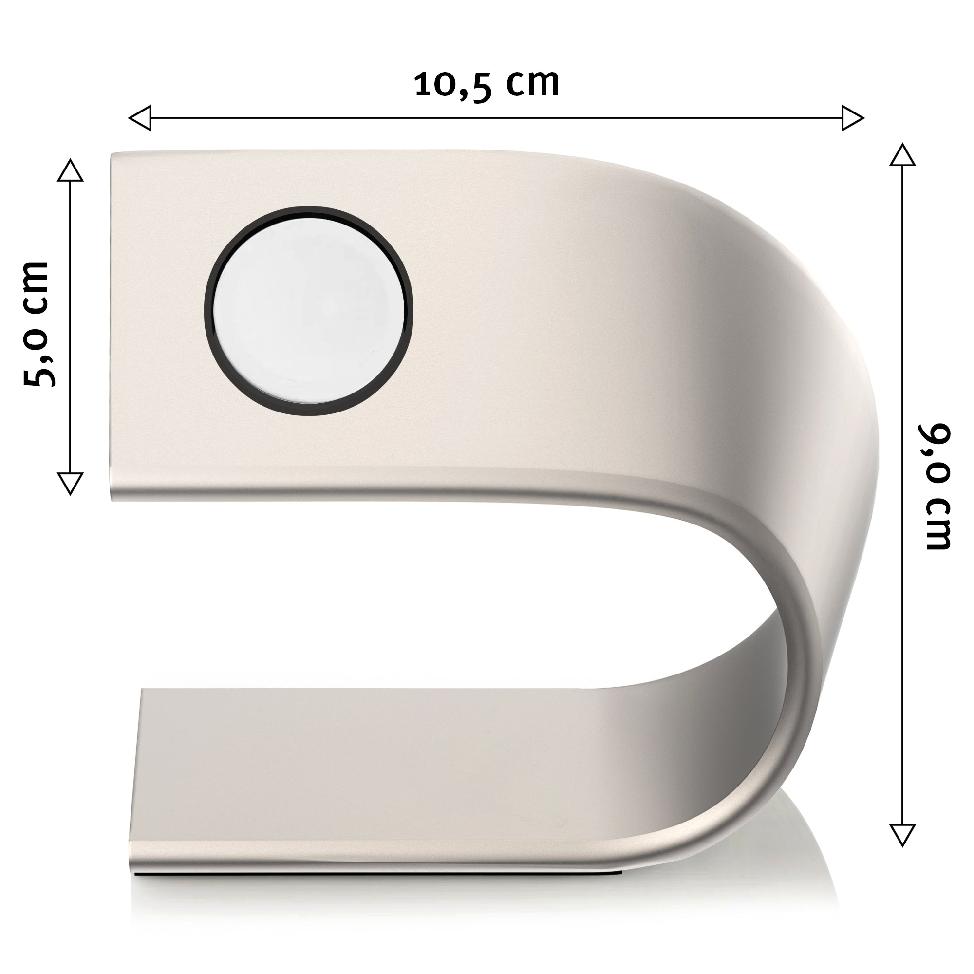 MillesTECband Aluminium Apple Watch Ultra Ständer - Titanfarben