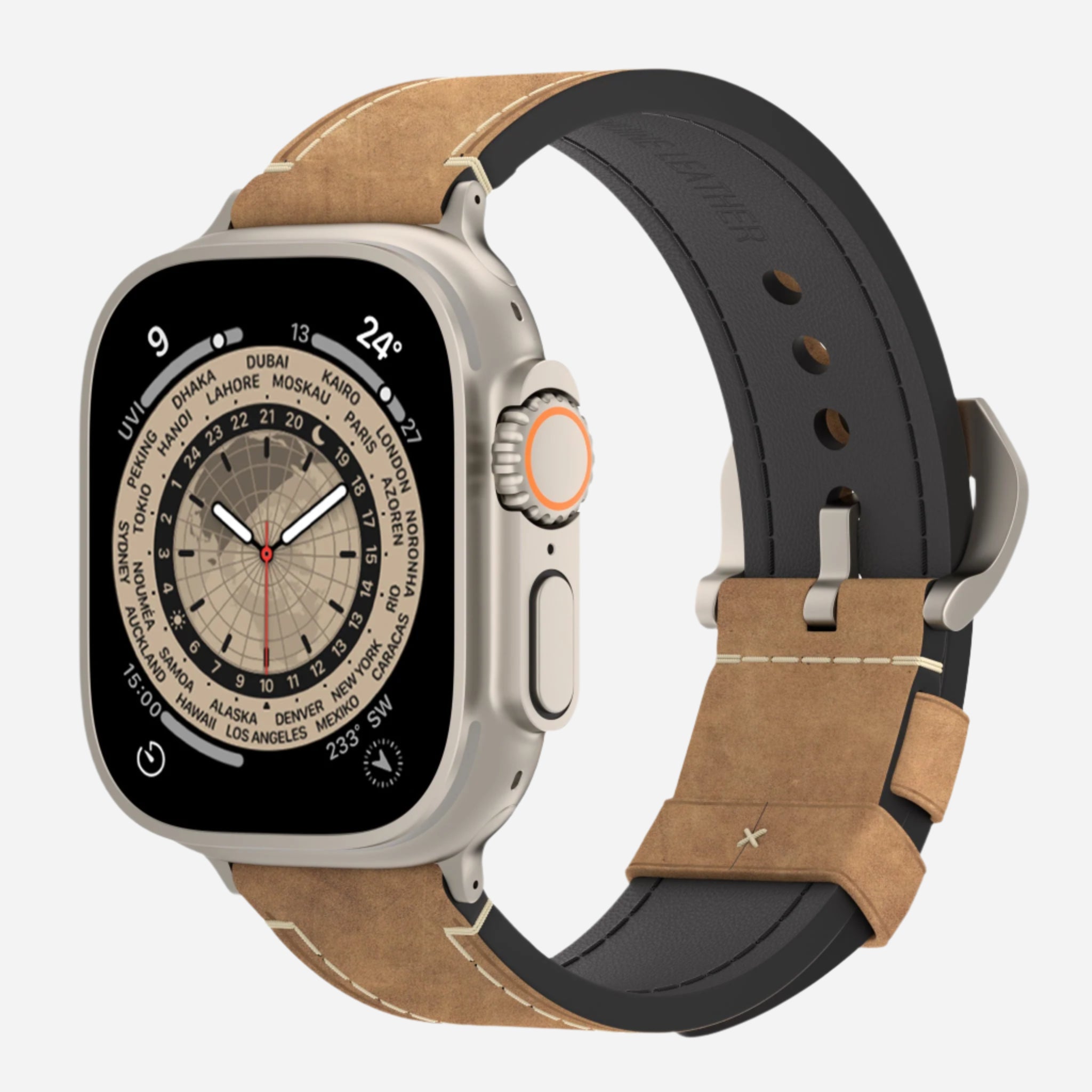 MillesTECband Apple Watch Ultra PALERMO GRANDE Lederarmband