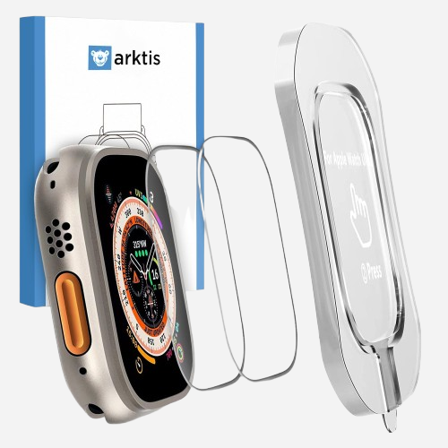 CRYSTAL CLEAR Displayschutz GLAS für Apple Watch Ultra 49 mm - 2er Set