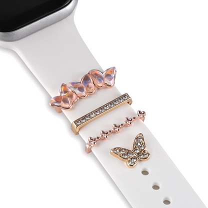 MillesTECband Apple Watch Charms "Diamond Butterfly" - Roségold