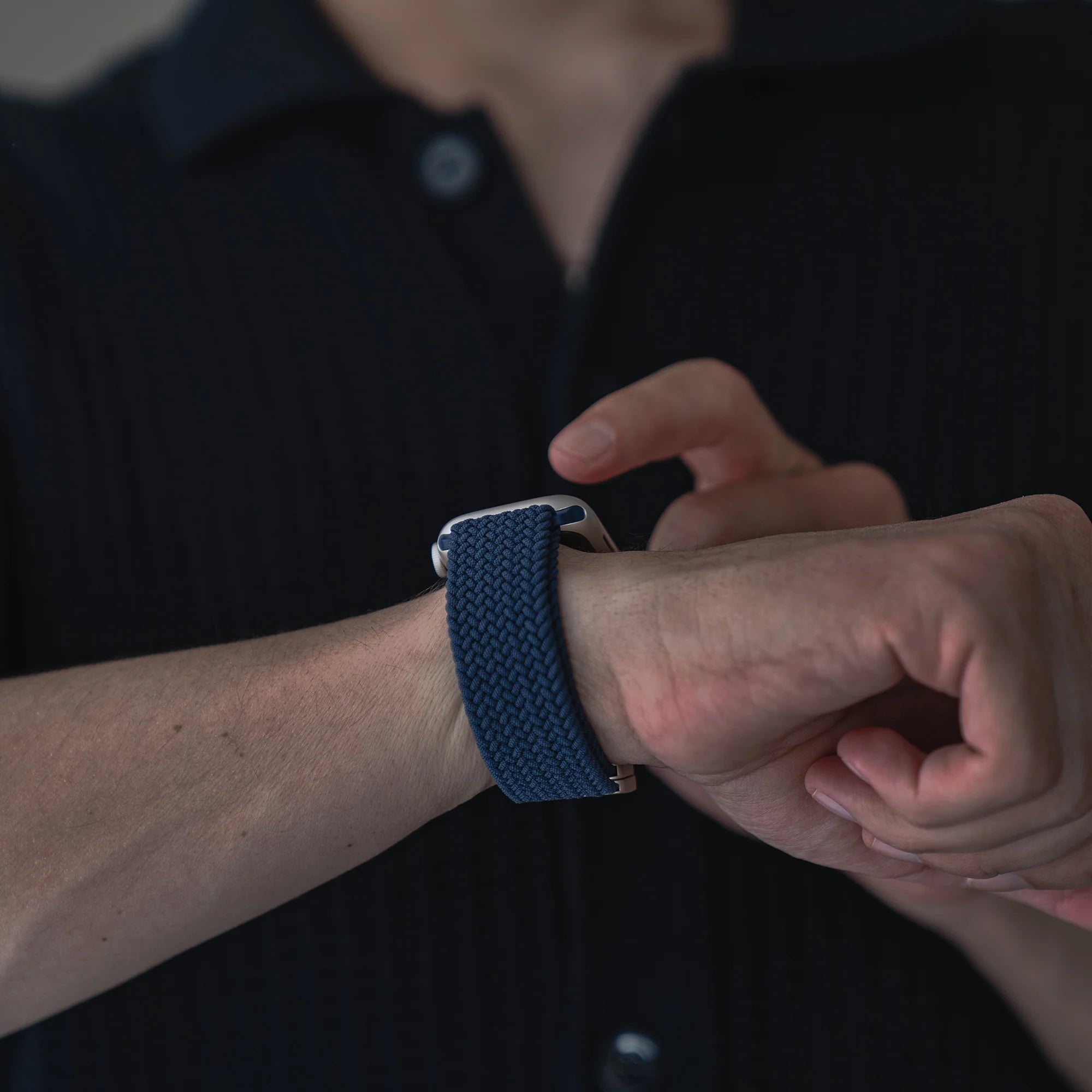 Geflochtenes Apple Watch Armband mit Magnetverschluss