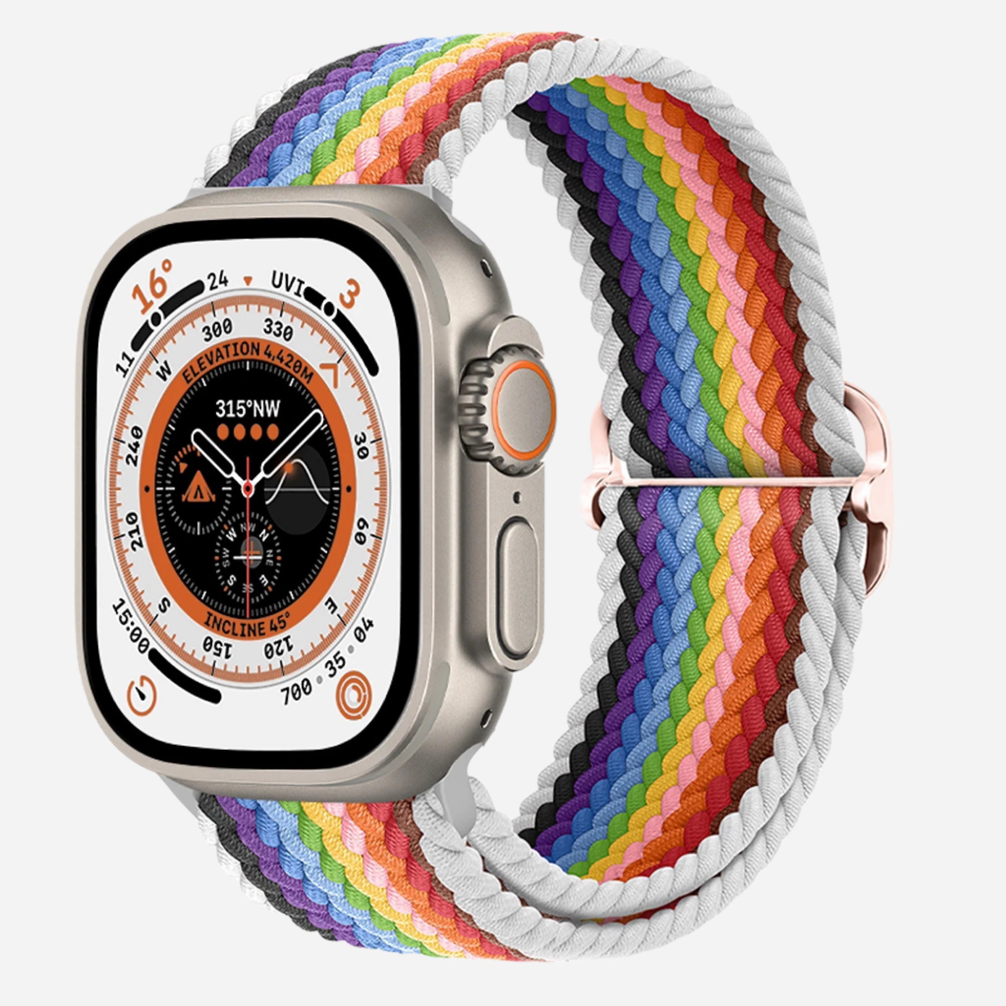 MillesTECband Apple Watch geflochtenes Flex Loop Pride Armband