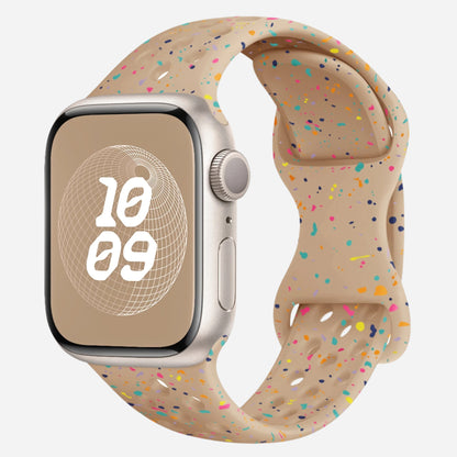 MillesTECband Apple Watch Silikonarmband "Carnival"